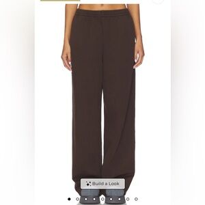 SKIMS Wide Leg Pants - Dark Brown